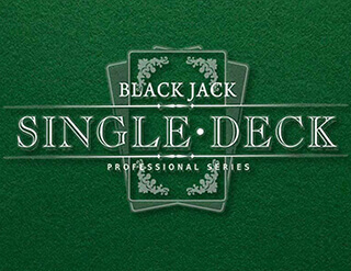 Single Deck Blackjack Professional Series slot NetEnt
